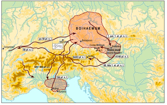 boiohaemum mapa